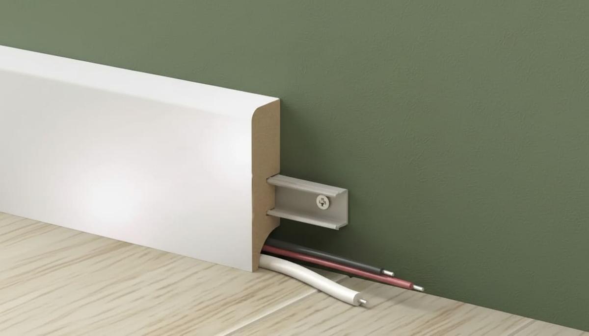 Монтаж плинтуса на клипсы